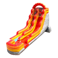 18' Fire Marble Water Slide